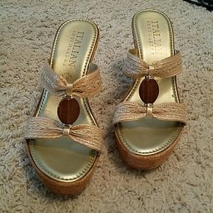 Beautiful wedged sandals