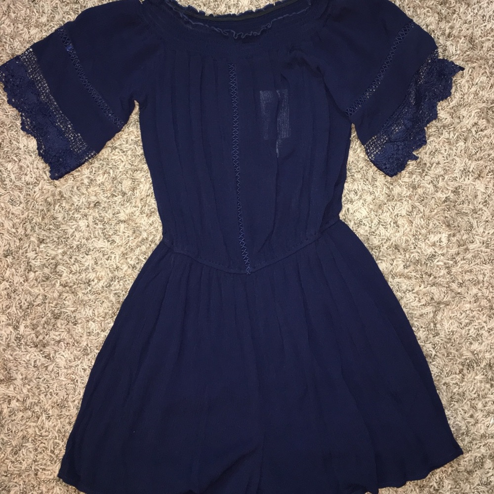 Navy Romper