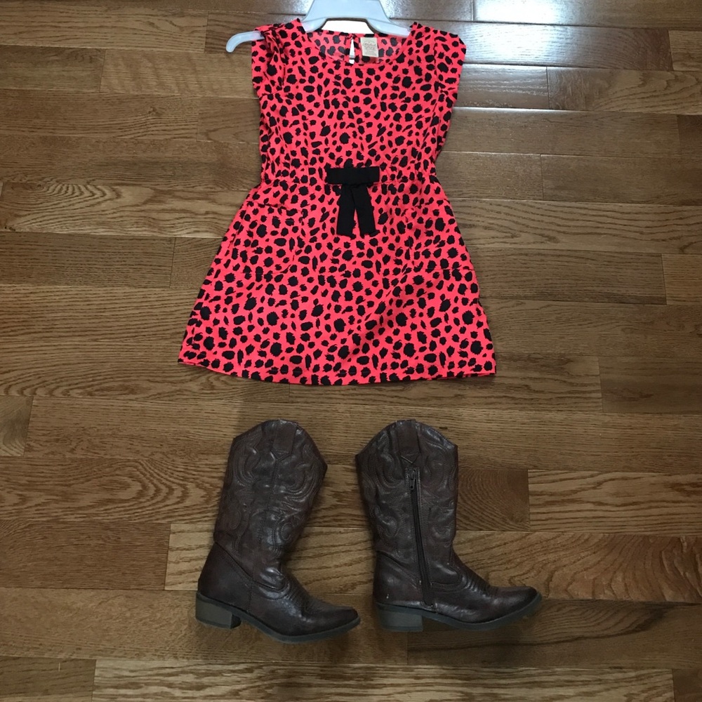 Neon orange Dress 👗