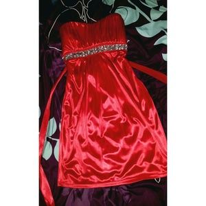 Silky red dress (up for offers)