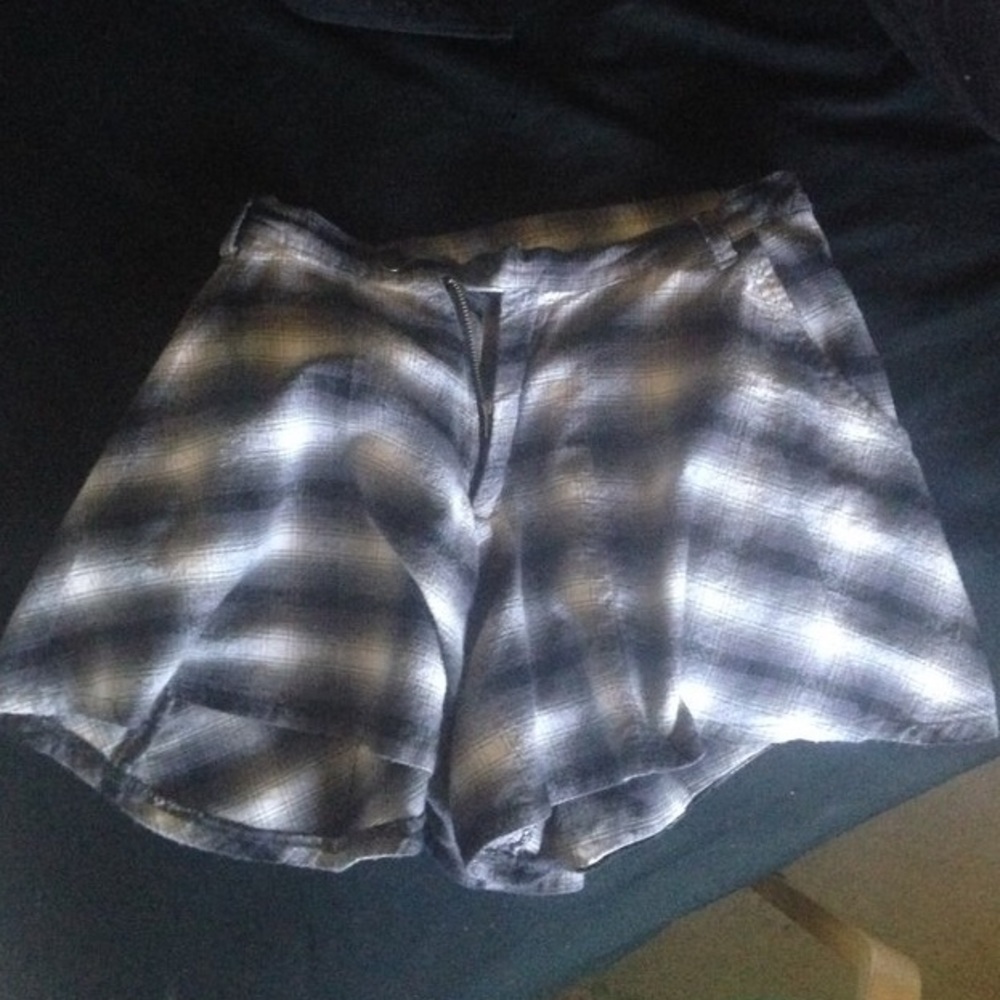 Unif x Urban Outfitters plaid shorts