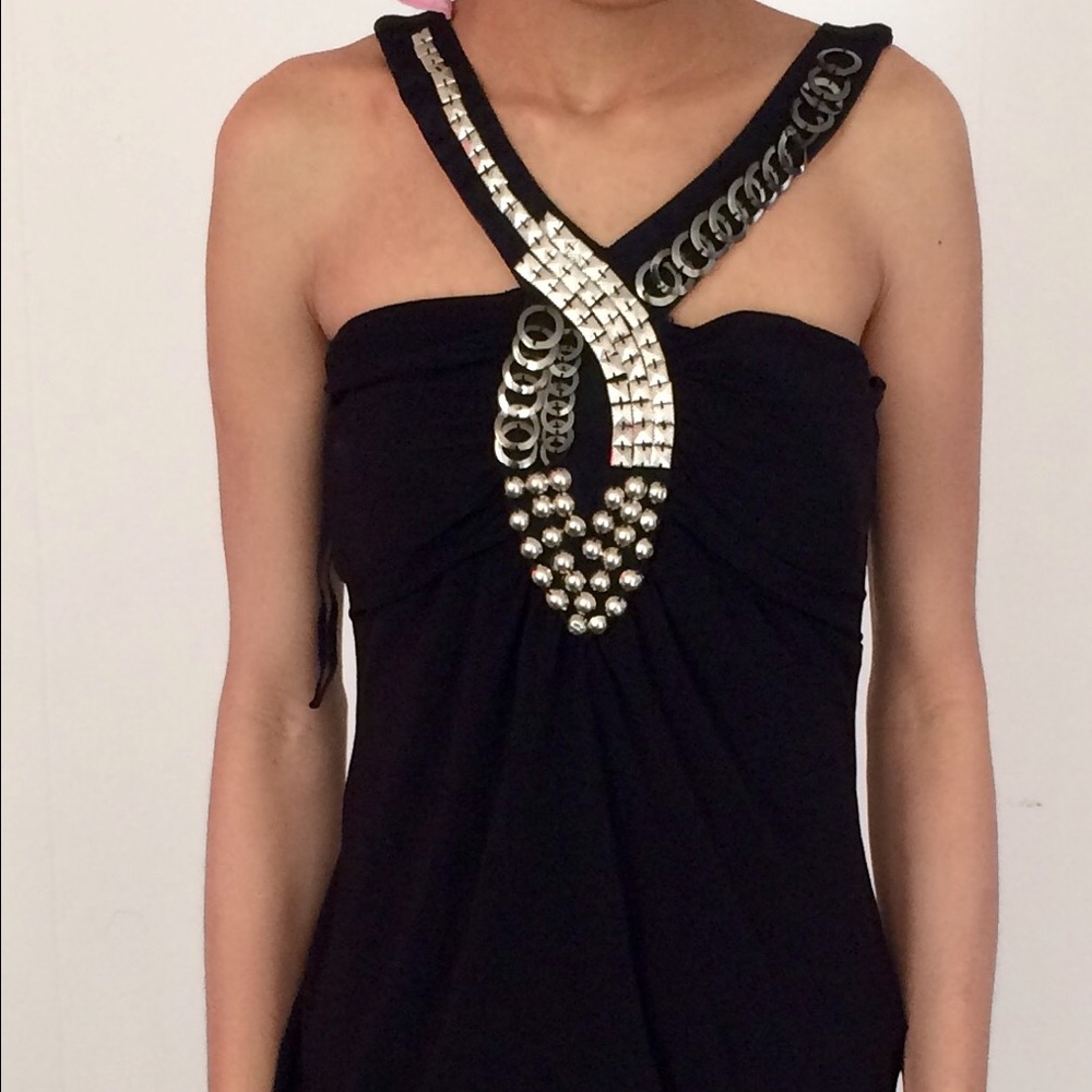 Silver accent Sexy back cut out style never worn