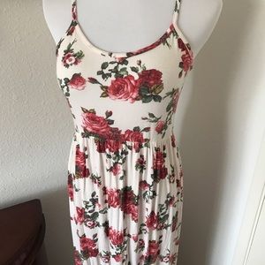Floral Print Jersey Dress