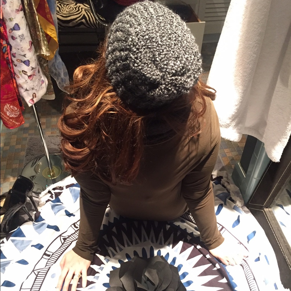Handmade knitted yarn hat
