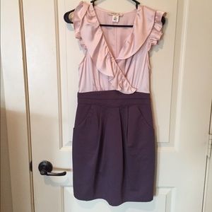 Blush pink and purple dress