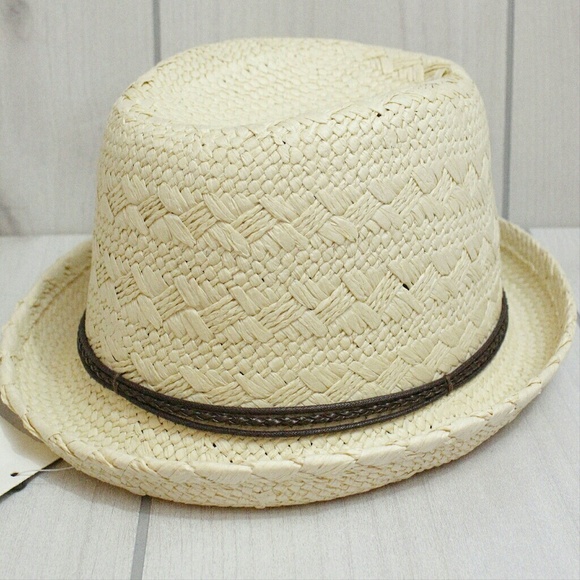 Accessories Mens Straw Bowler Hat Summer Fedora Size Sm Poshmark