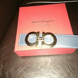 Ferragamo belt (dark blue)