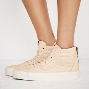 Vans sk8 hi veggie tan leather high tops