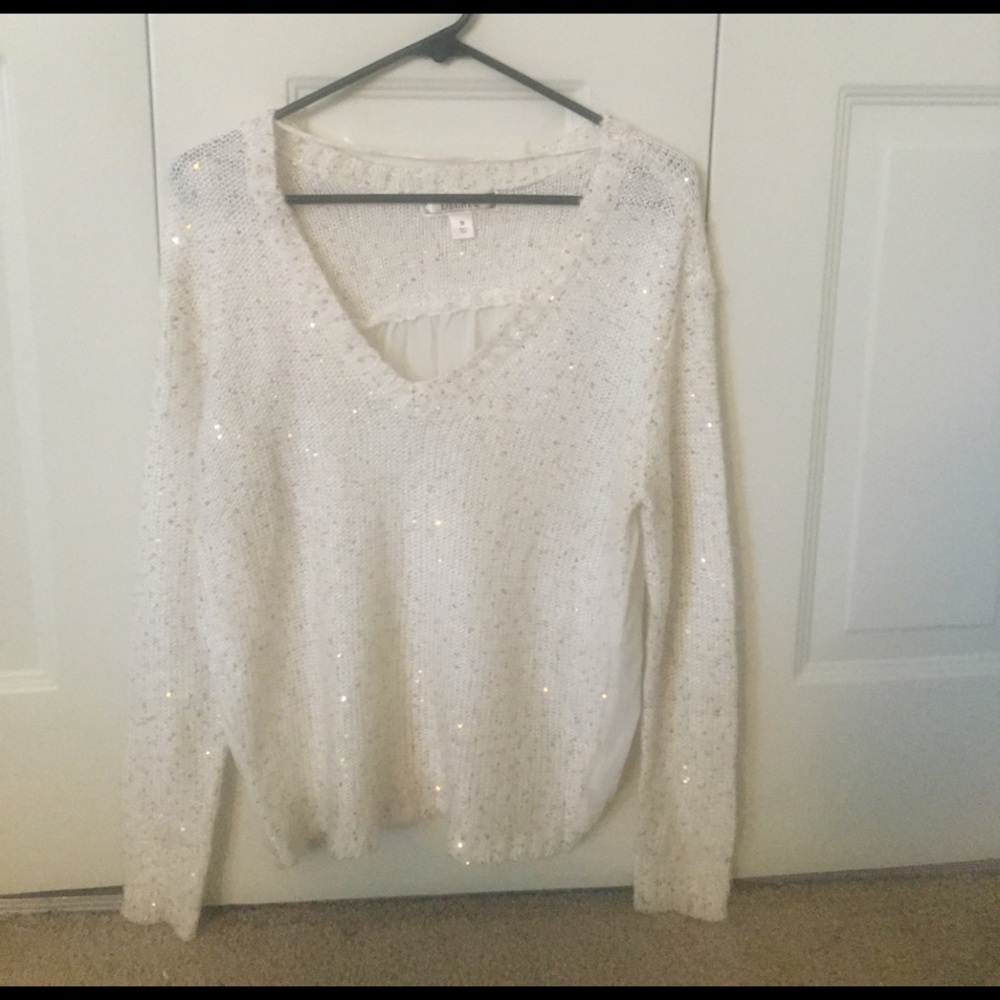 Cream sparkle sweater