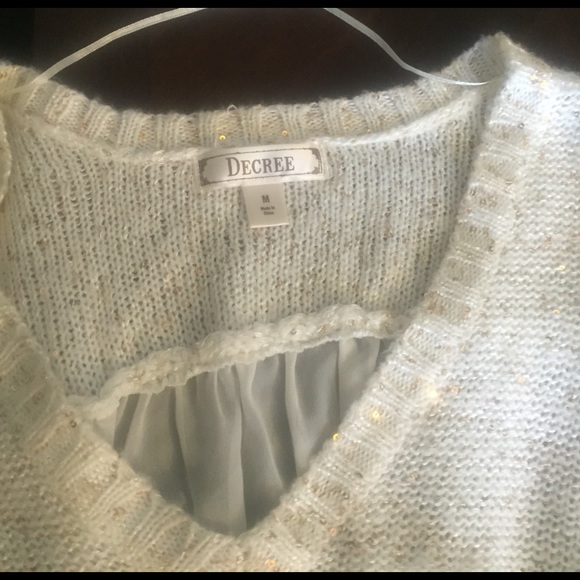 Cream sparkle sweater - Picture 4 of 4