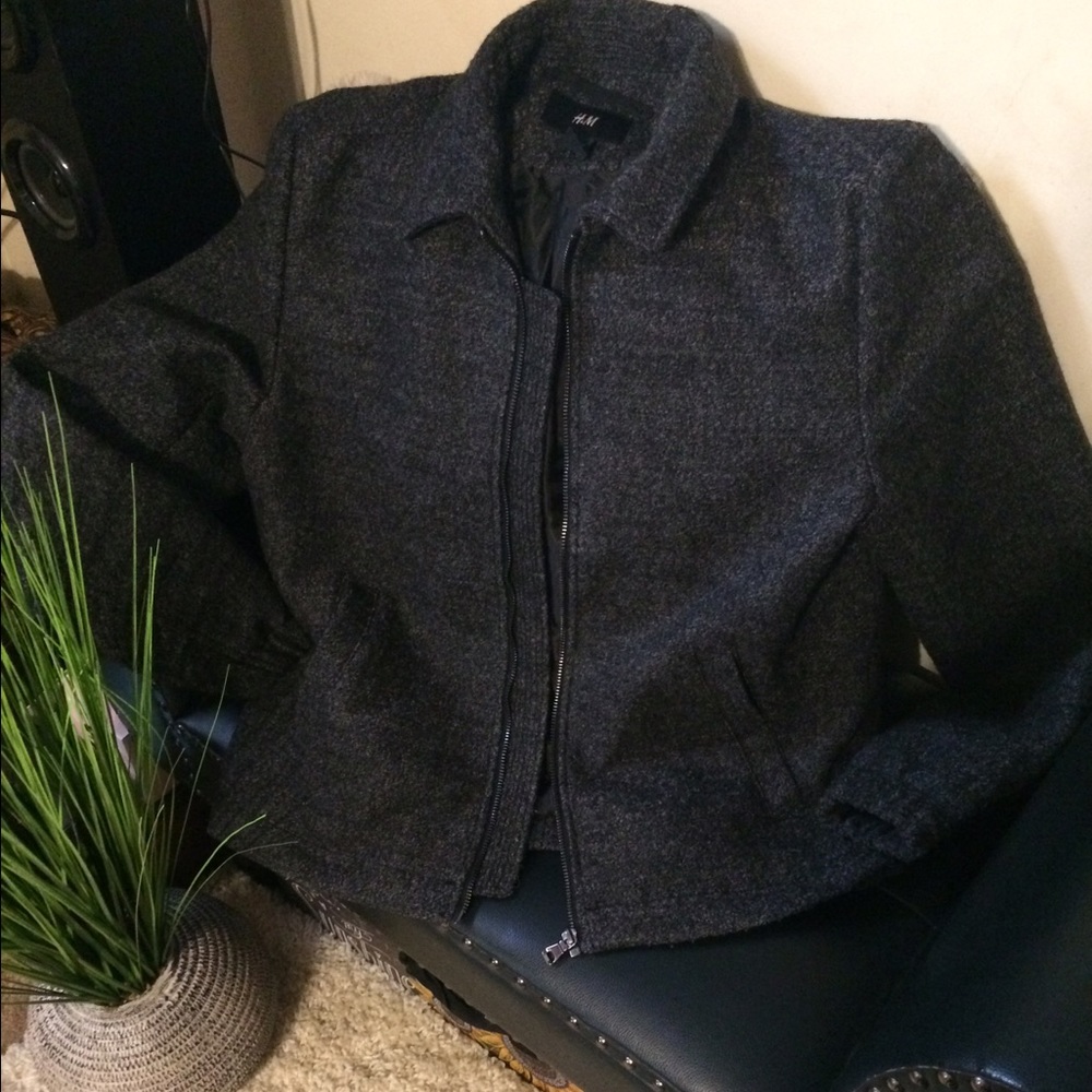 Men's Casual Wool Blend Jacket by H&M