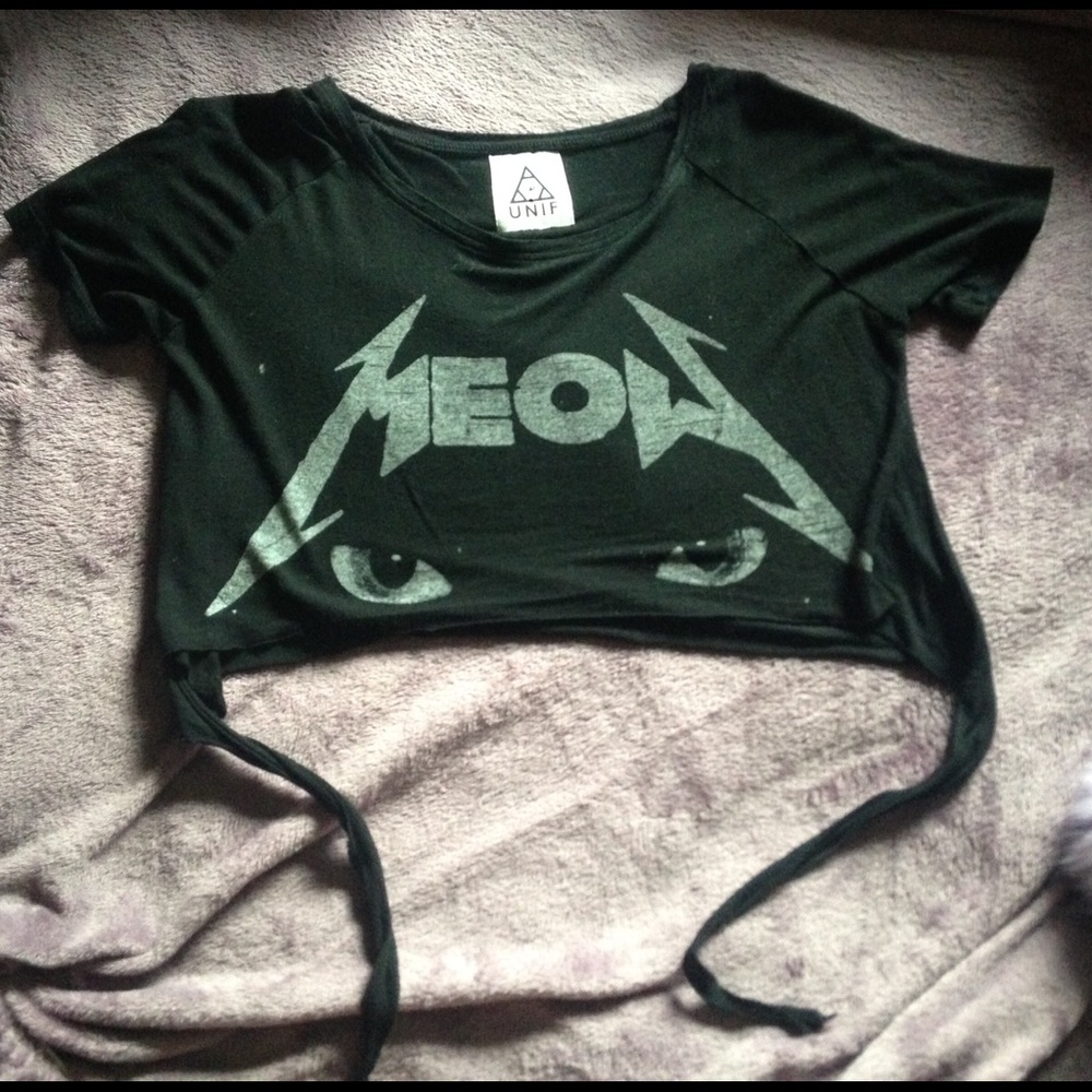 UNIF meow crop top.