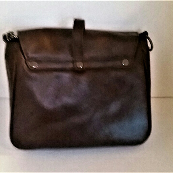 Fetish Brown Leather Shoulder Bag - Picture 2 of 3