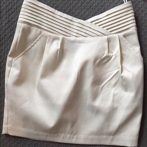 Arden B silk mini skirt
