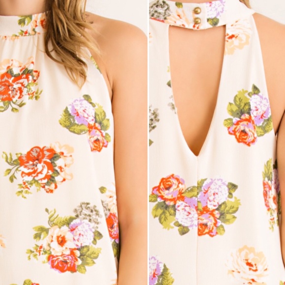 Boutique Spring Fling Sleeveless Floral Dress - Picture 3 of 3