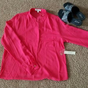 NWT hot pink blouse