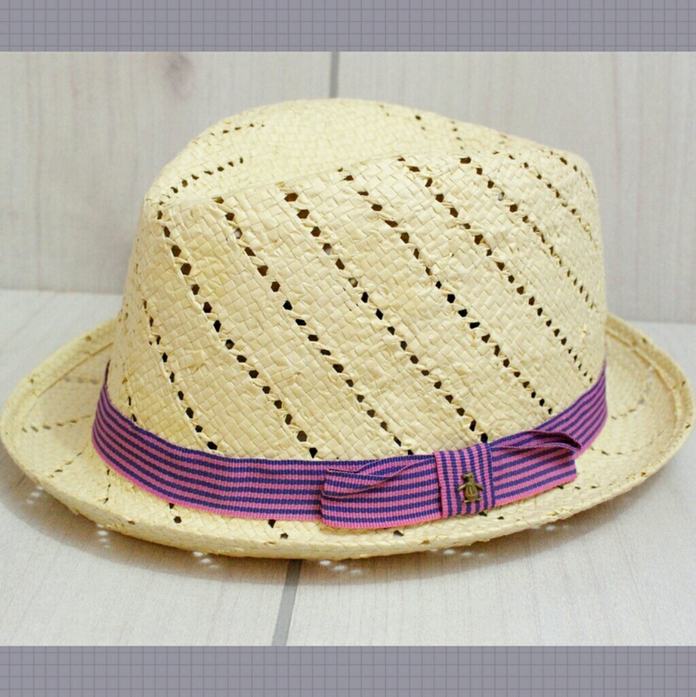 Penguin Casual Pink Fedora Summer Hat Size L/XL