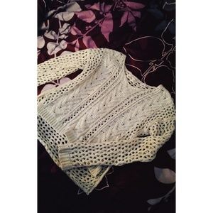 Hollister crochet sweater