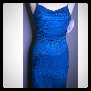 Blue glitter mermaid dress