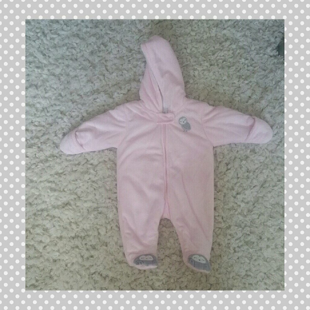 Carters Owl Snow Suit / Bodysuit