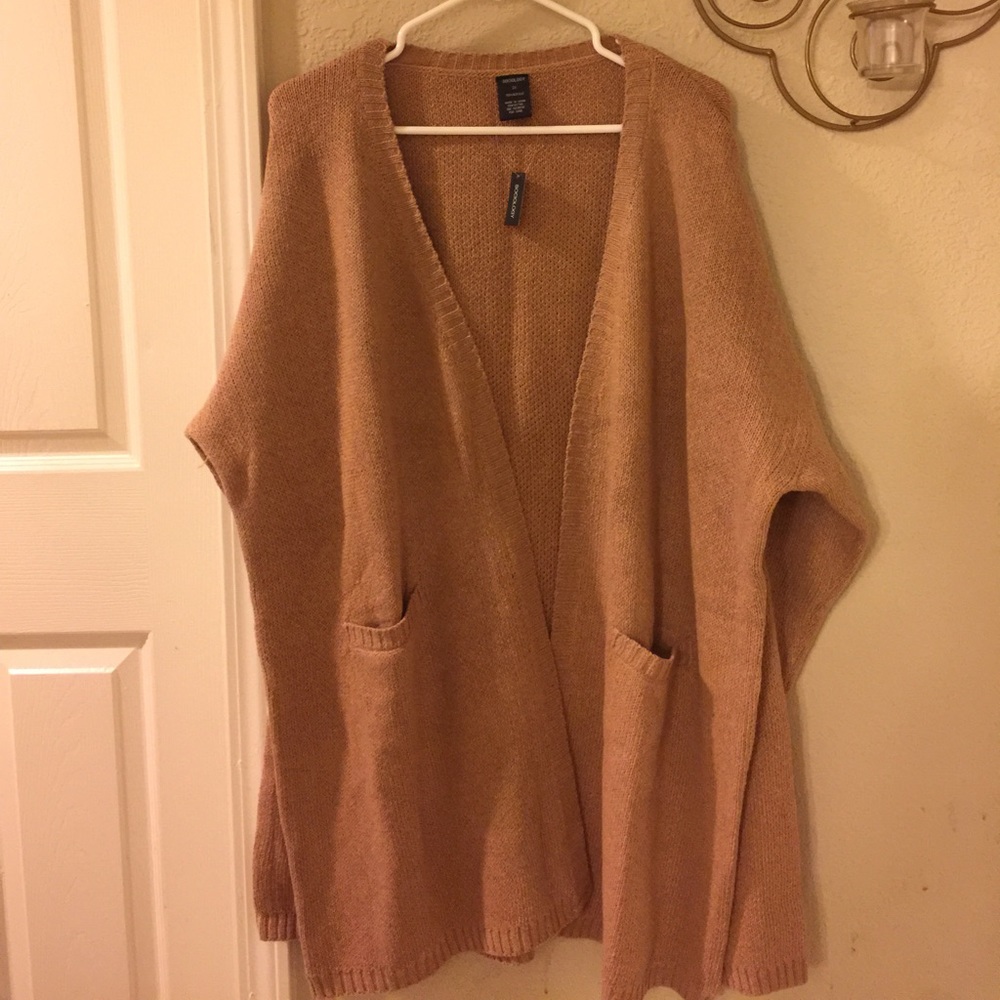 A nwt camel cardigan , soft and cozy...