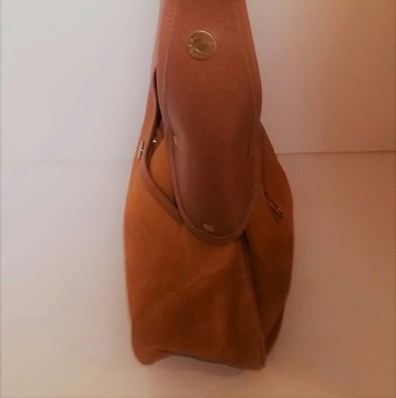 Isaac Mizrahi Genuine Suede Leather Handbag - Picture 2 of 4