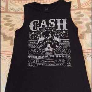 Johnny Cash muscle tank