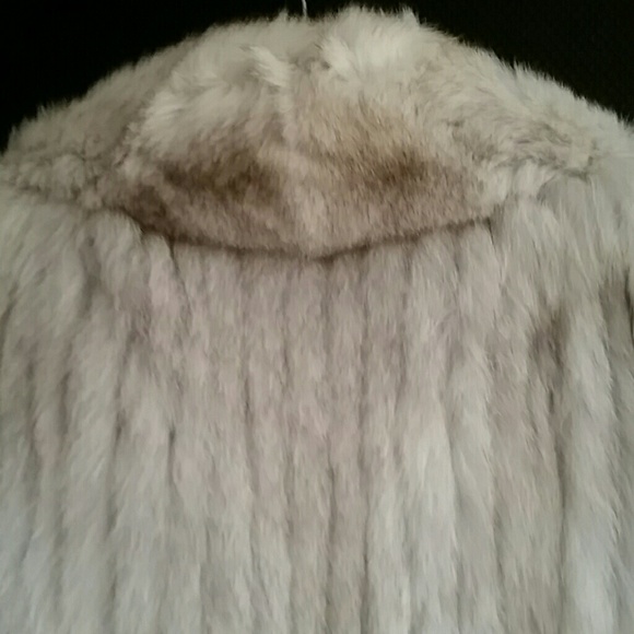 100% Geniune Rabbit Fur Coat Sz M - Picture 4 of 4