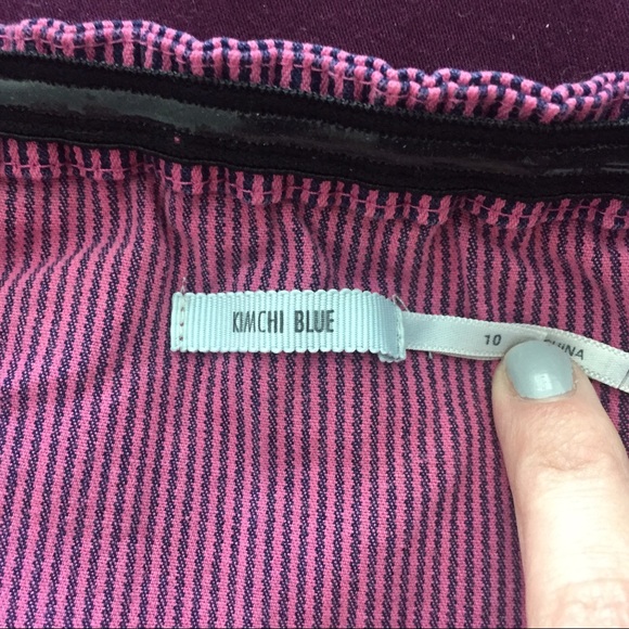 Urban Outfitters strapless striped Jean dress - Picture 3 of 5