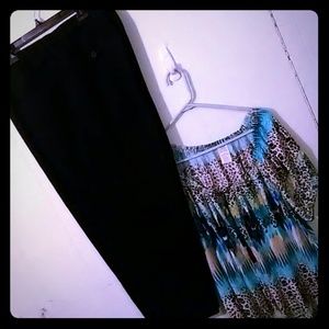 George think slim plus size capri pants