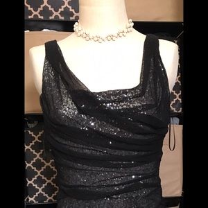 Shimmer black dress
