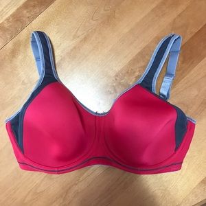 Magenta and Grey Freya Molded Sports Bra