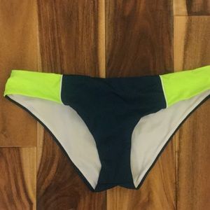 Victoria's Secret colorblock teal swim bottom