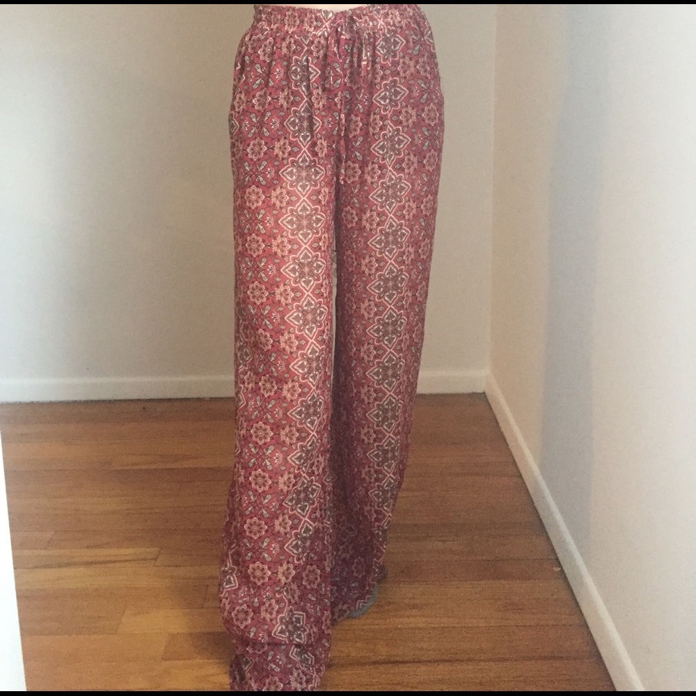 Festive flowy pants