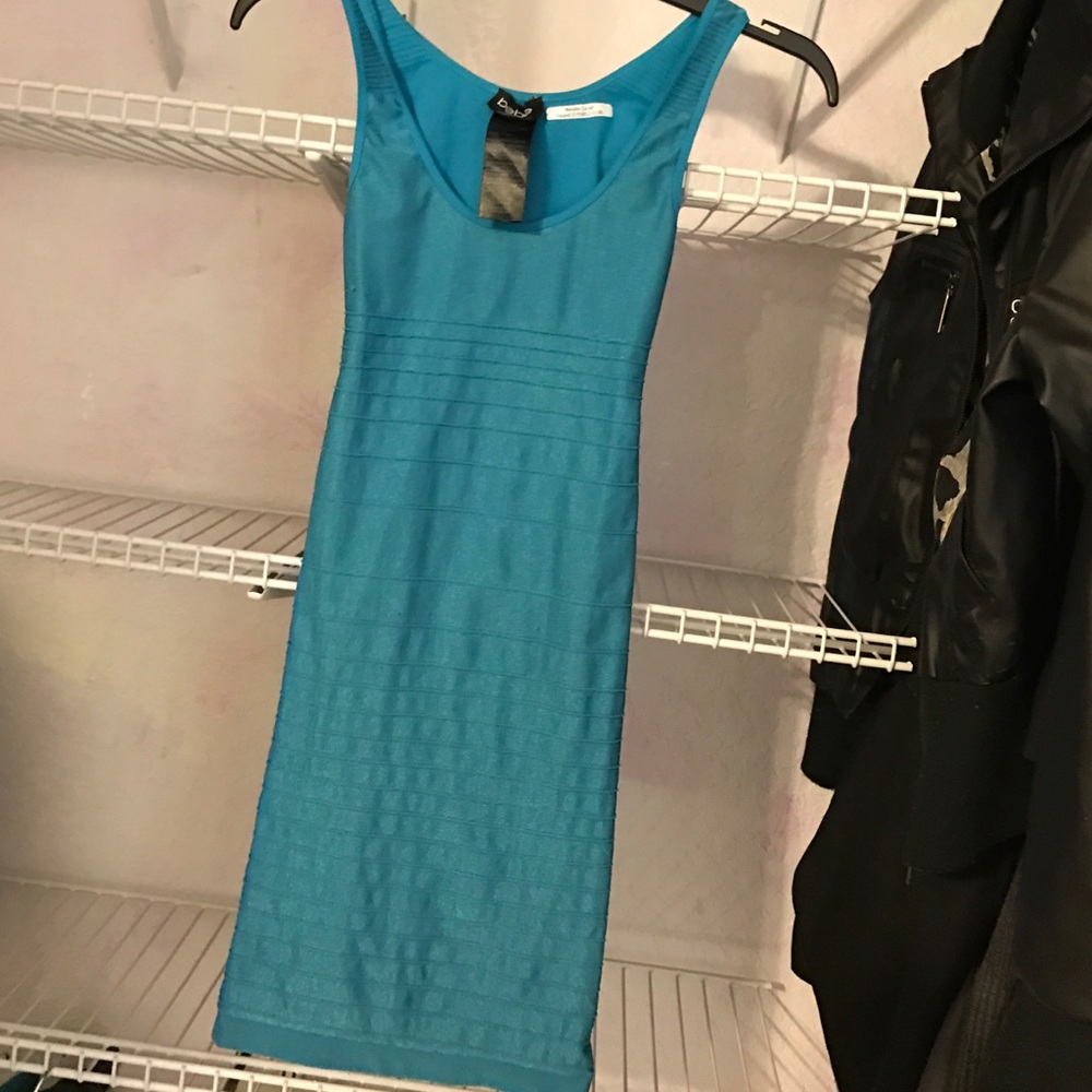 blue bebe bandage dress