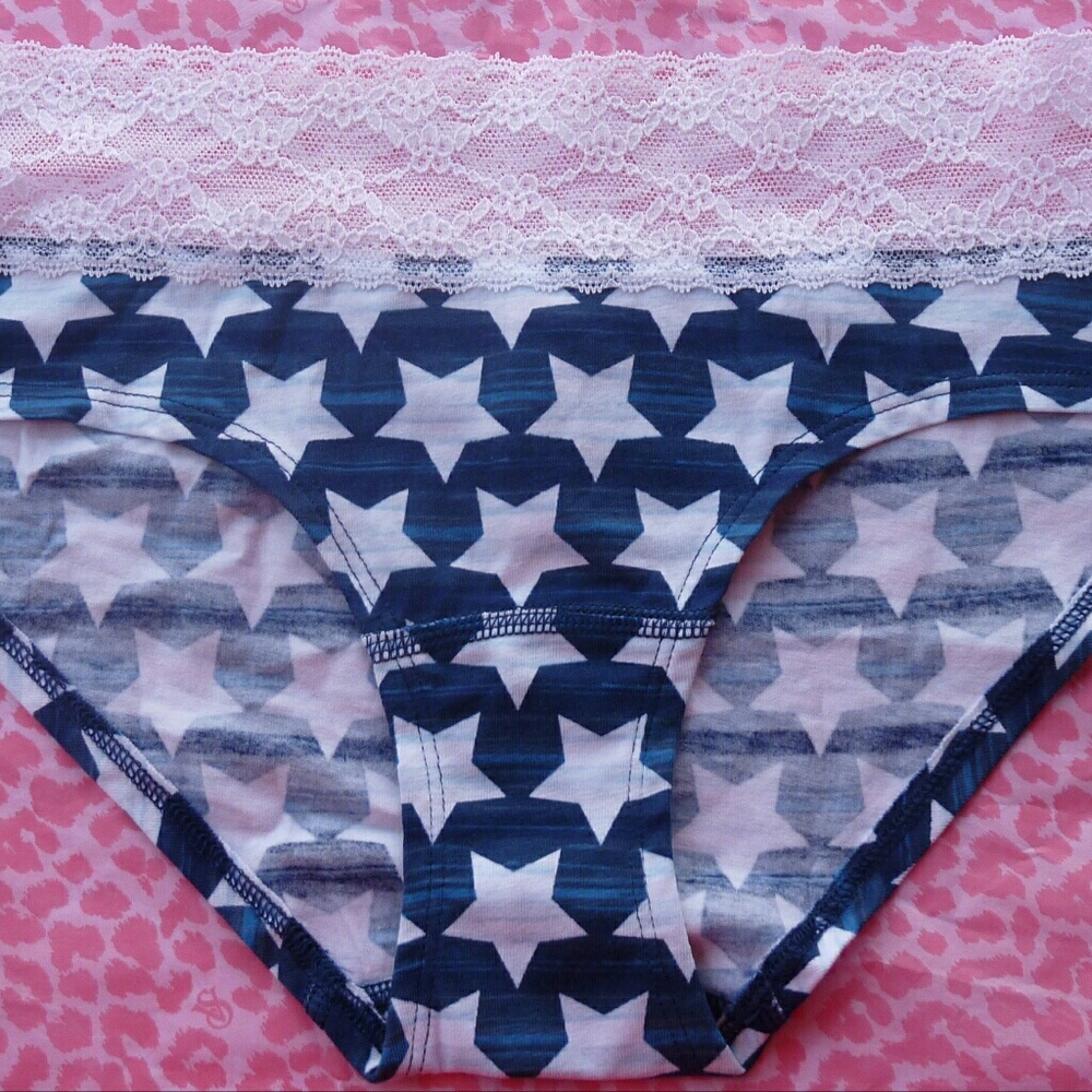 NWT Victoria's Secret Hiphugger Hipster Panty Star