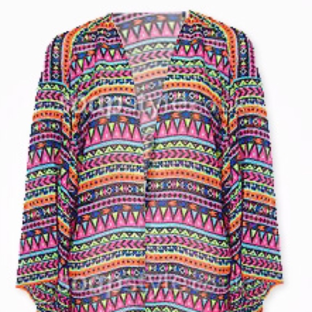 Geometric kimono