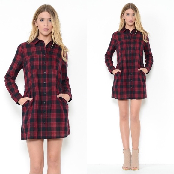 Esley Dresses & Skirts - **SOLD OUT** plaid mini dress🌹