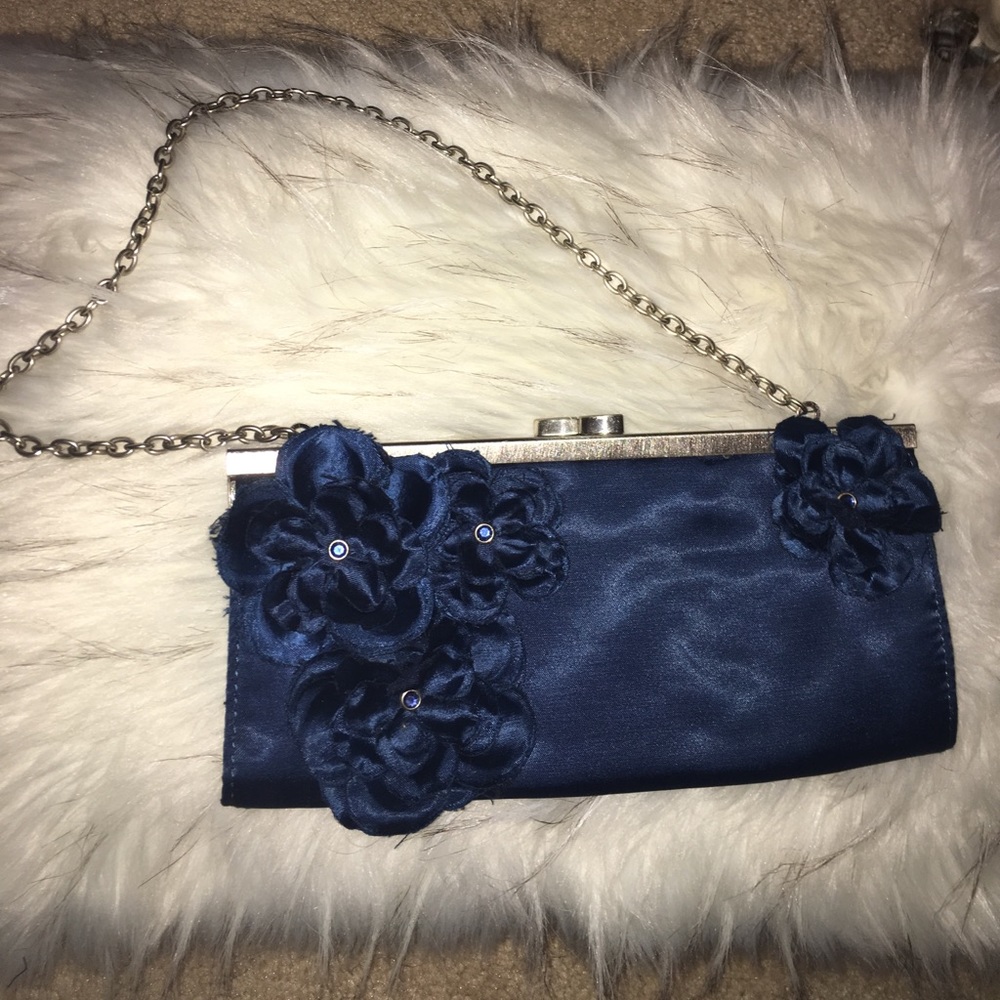 Navy American Eagle Clutch