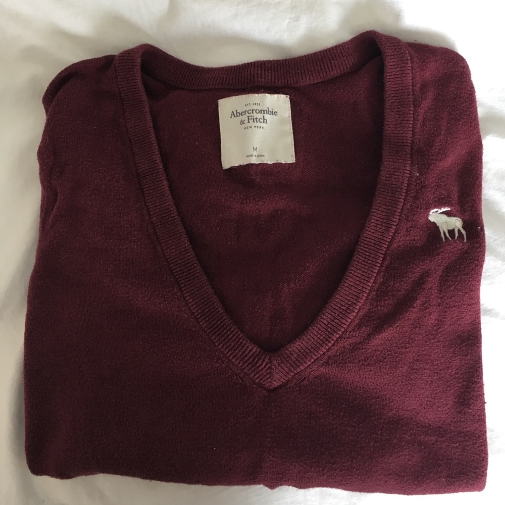 Maroon Abercrombie Sweater