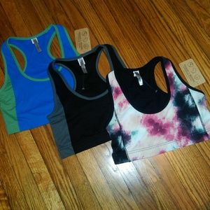 SoldLot of 3 Threads 4 Thought MED Sport Bra Sport