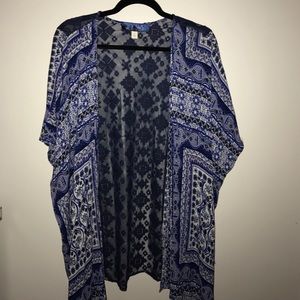 Blue Paris Kimono