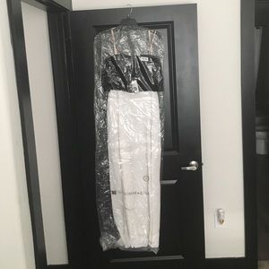 BCBGMAXAZRIA "ALYSE" black/white strapless dress