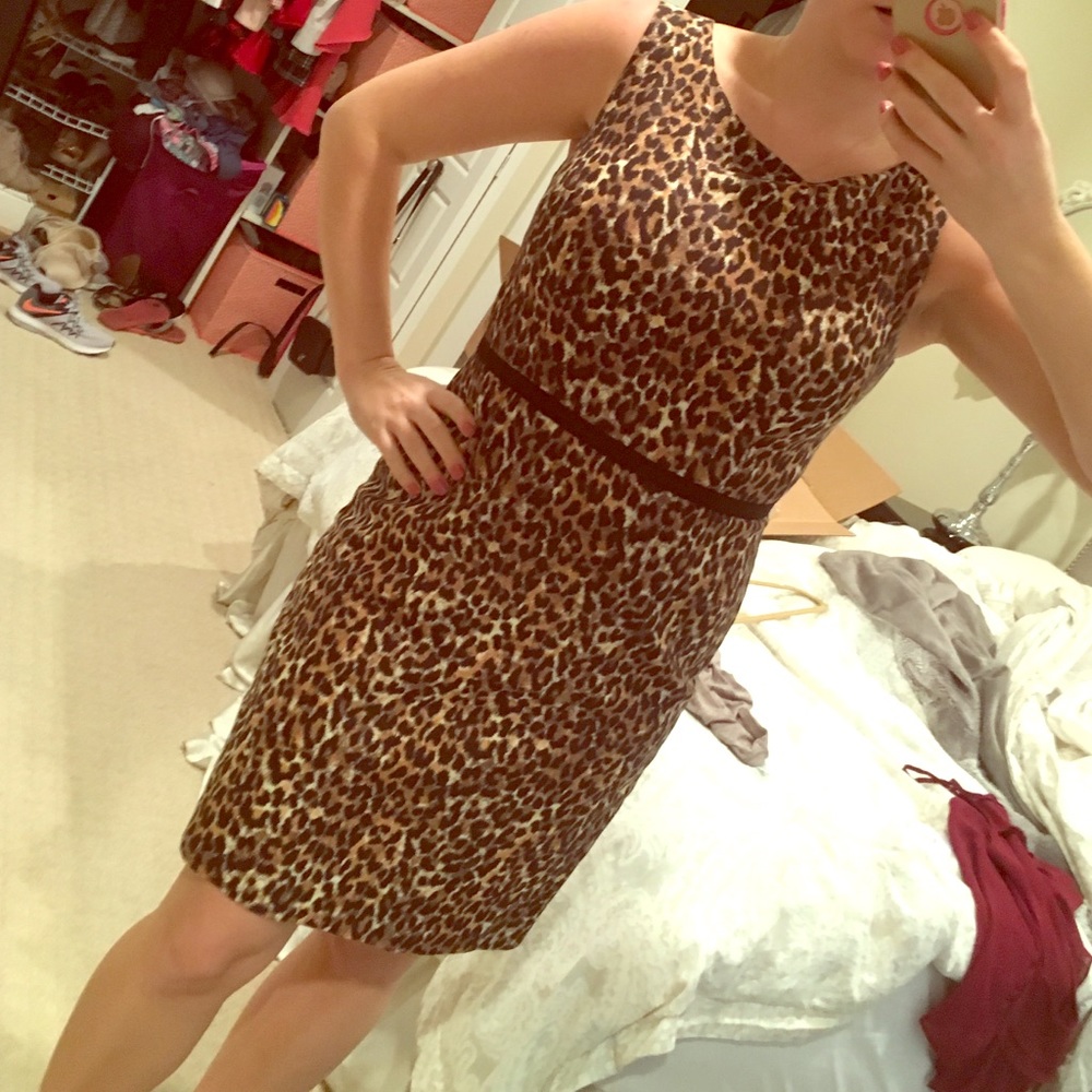Loft Cheeta Print Dress