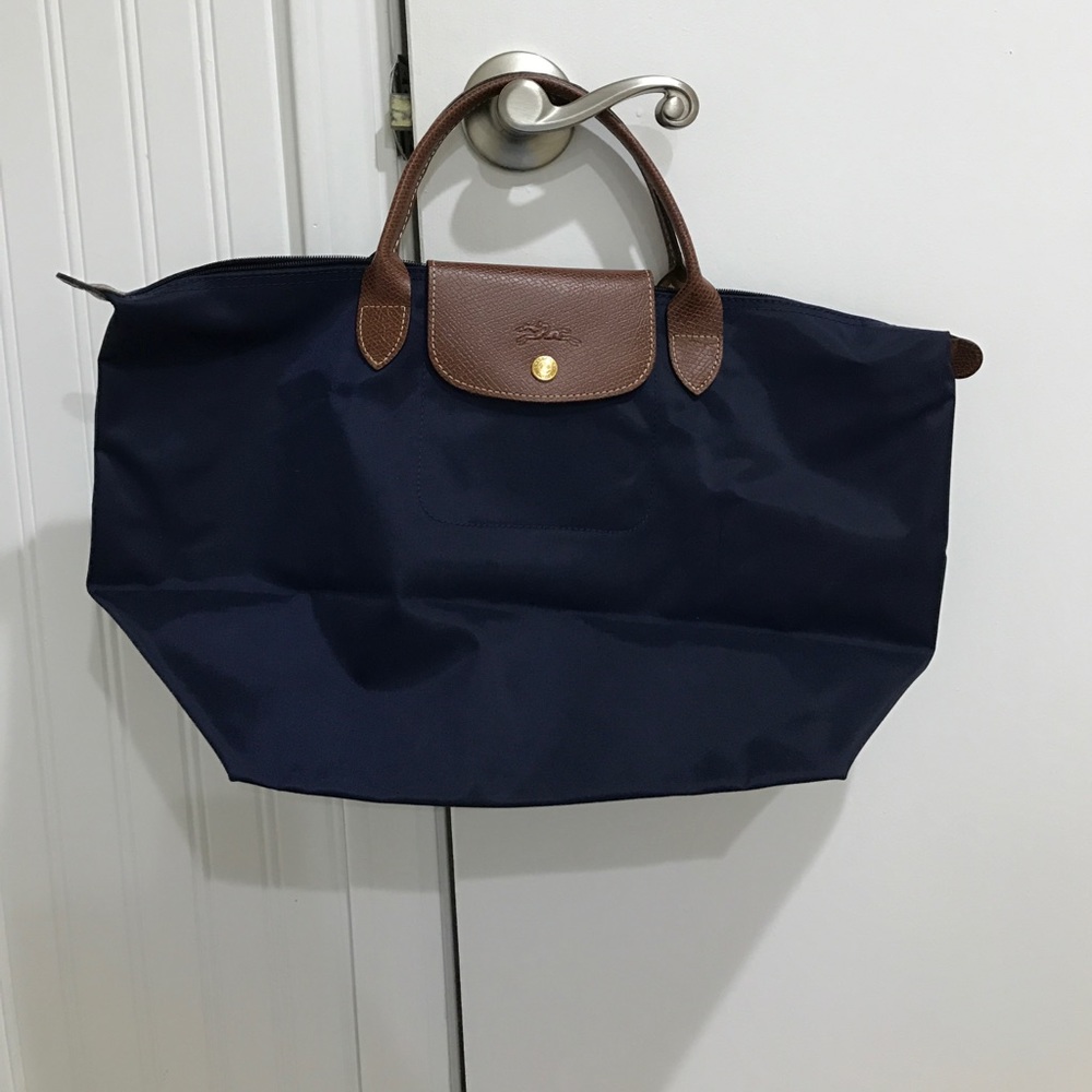 Longchamp le pliage type "m" navy handbag