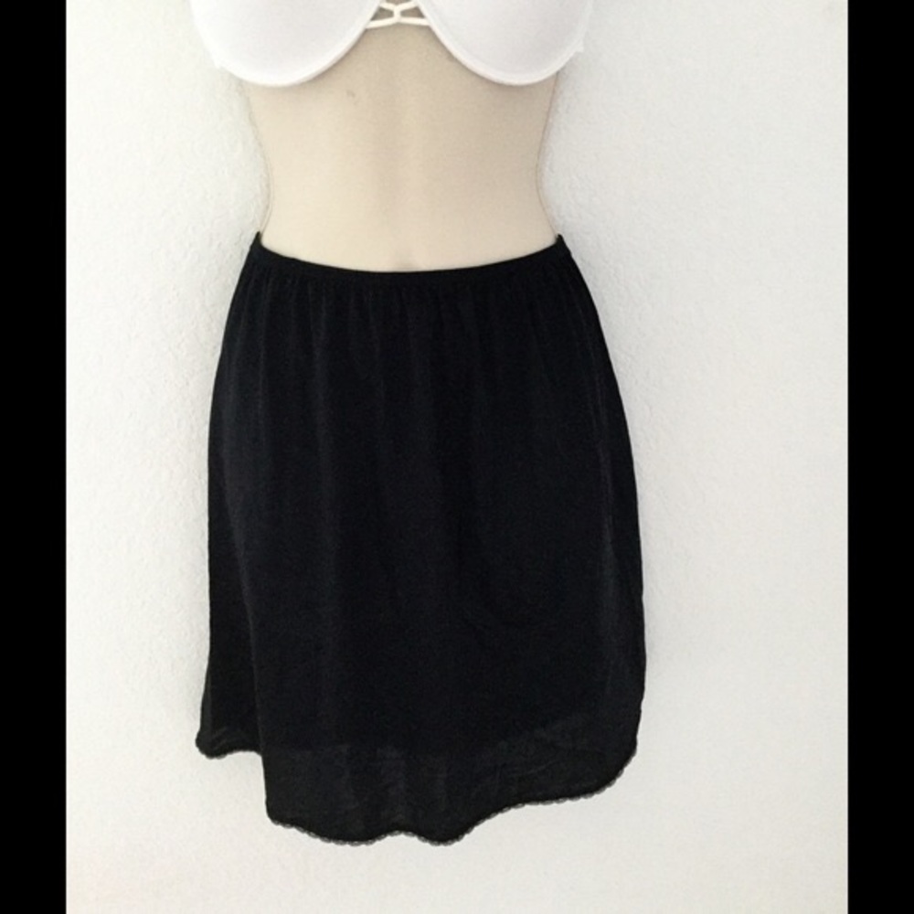 DONATING 3/12! Vanity Fair black half slip