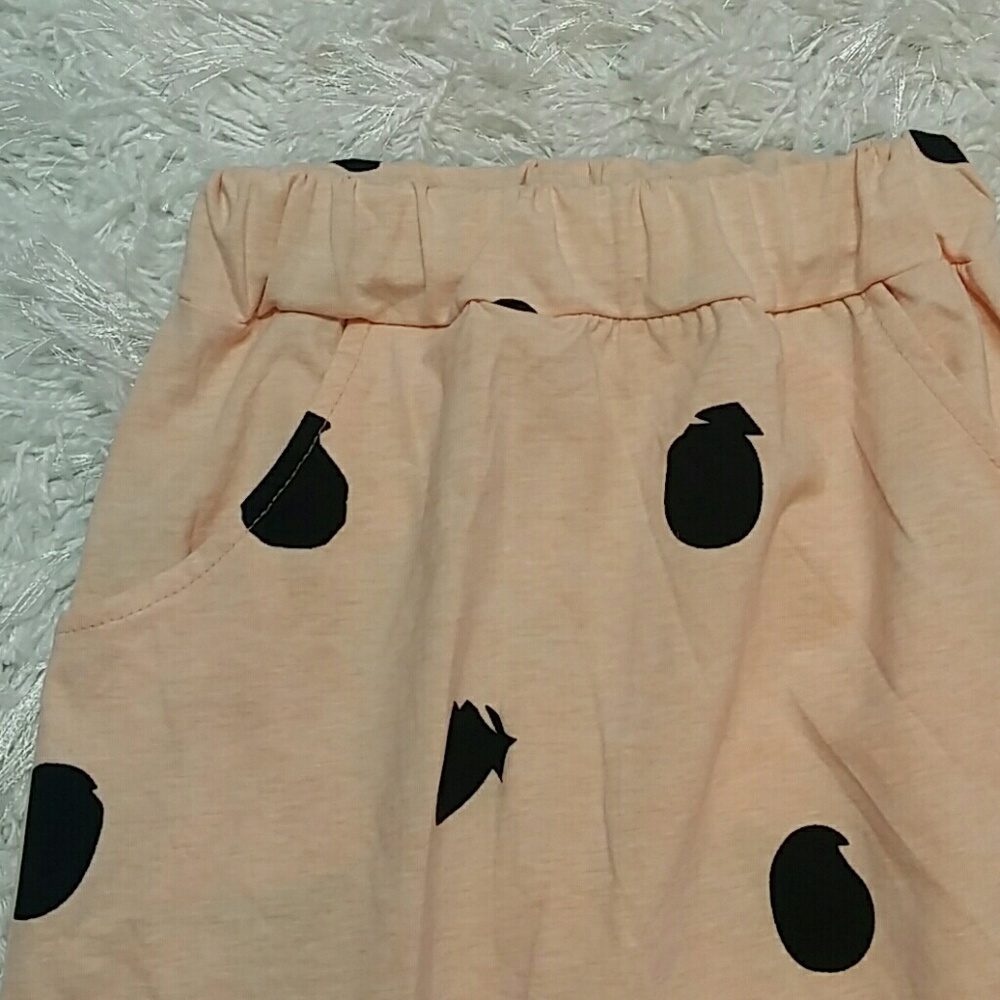 SALE***Peach Colored polka dots Harem pants. :) - Picture 2 of 4