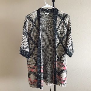 Oversized thick cardigan