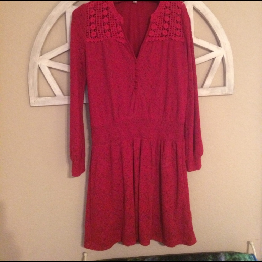 Anthropologie red dress size small by Leifnotes