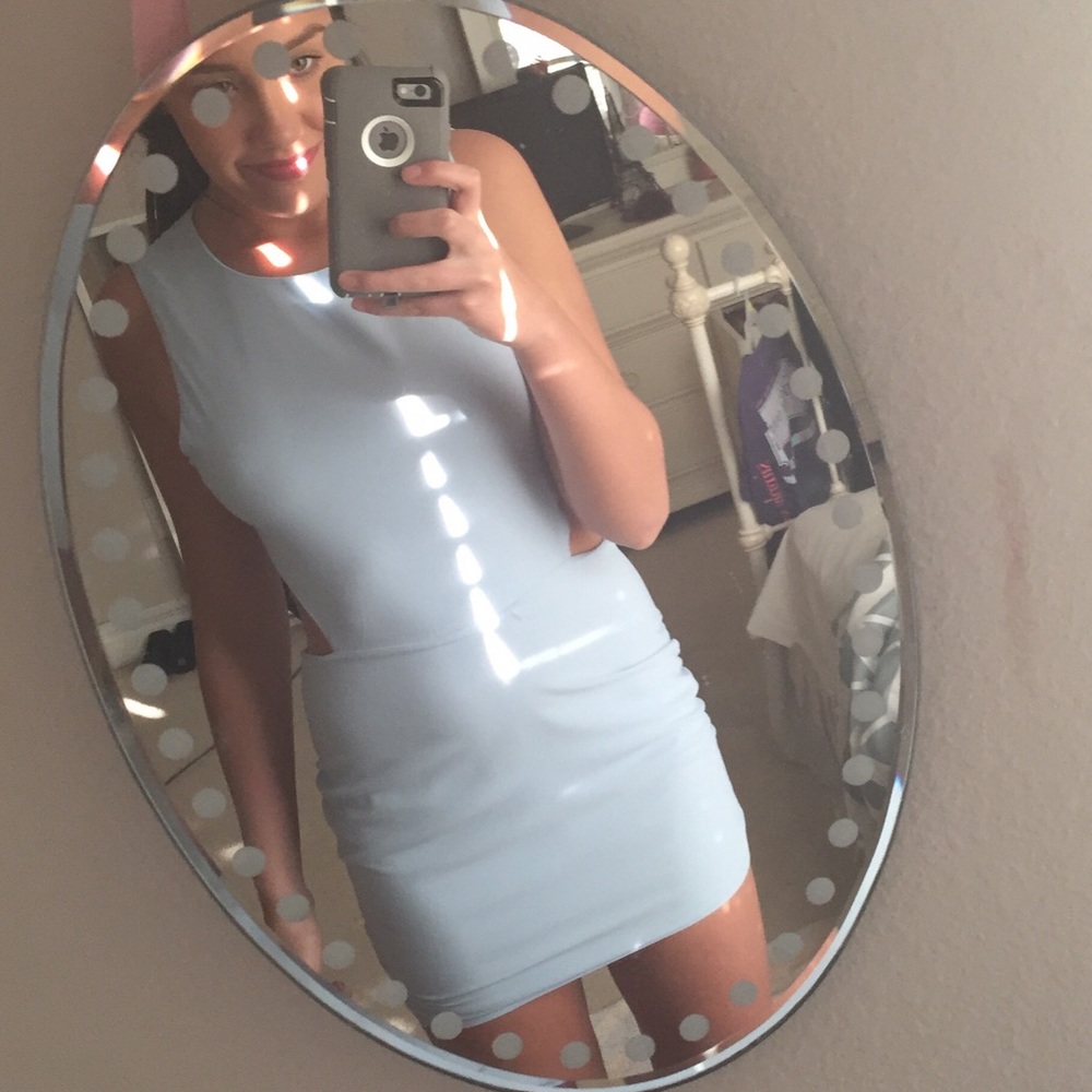 Never worn powder blue bodycon dress!